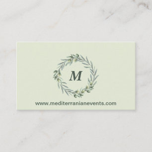Tuscan Olive Garden Business Card