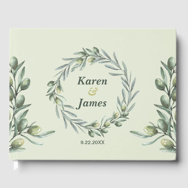 Tuscan Olive Garden Guest Book (Front)