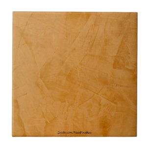 Tuscan Orange Venetian Plaster Ceramic Tile