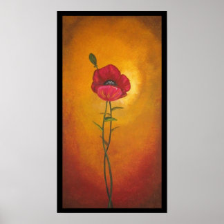Tuscan Poppy Poster
