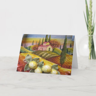 Tuscan Scene Blank Card