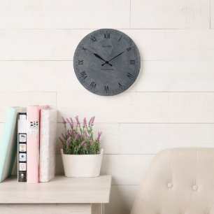 Tuscan Slate Stucco Sharper Version Large Clock