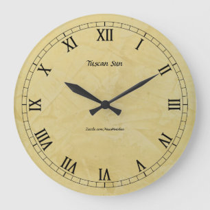 Tuscan Sun Faux Finish 2.0 Large Clock