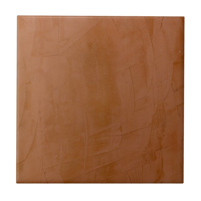 Tuscan Tangerine Faux Finish Tile (Front)