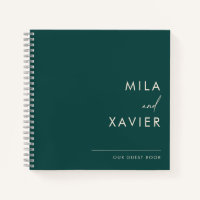 Tuscan Verde | Modern Minimal Wedding Guest Book