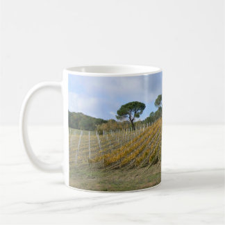 Tuscan vineyard in autumn coffee mug