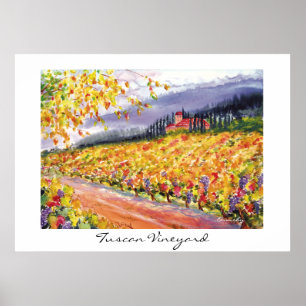 Tuscan Vineyard - poster