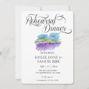 Tuscan Vineyard Rehearsal Dinner Invitation