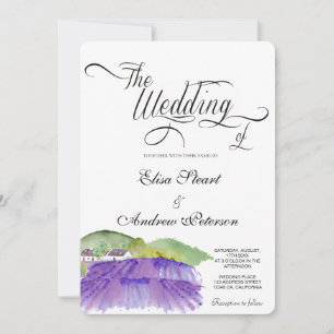 Tuscan Vineyard wedding Invitation