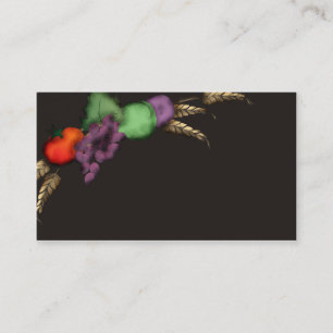 tuscan wheat fruit cooking business card B