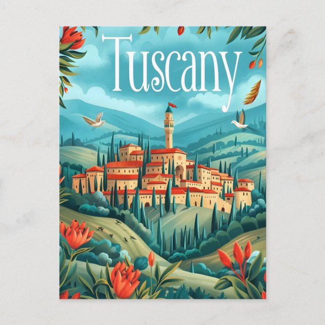 Tuscany art postcard (Front)