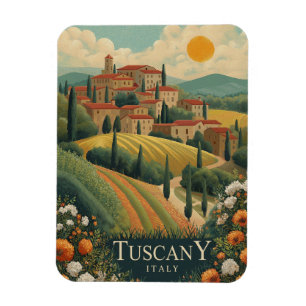 Tuscany at Sunset - Italy Travel Magnet