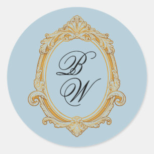 Tuscany Countryside Ornate Wedding Sticker