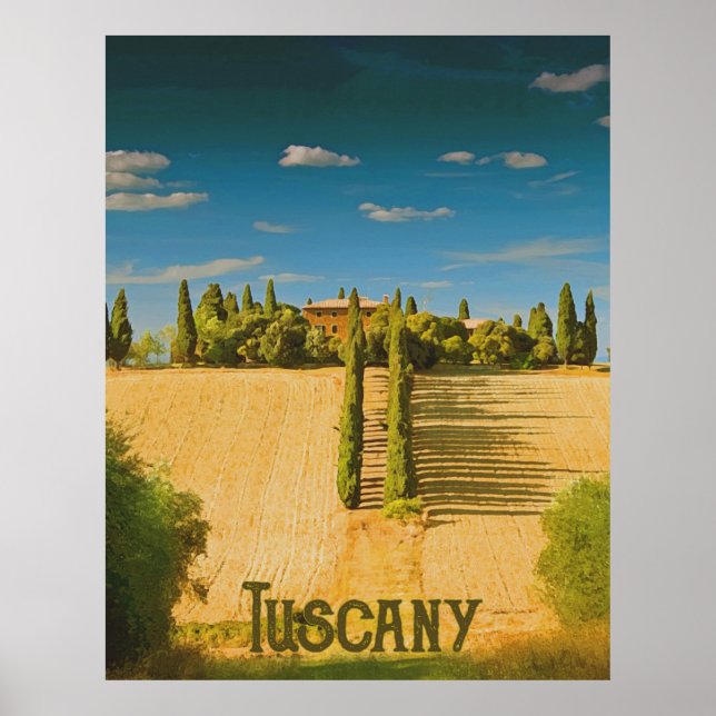 Tuscany Countryside Poster (Front)