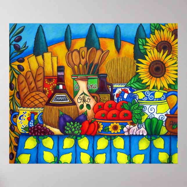 Tuscany Delights Print by Lisa Lorenz (Front)