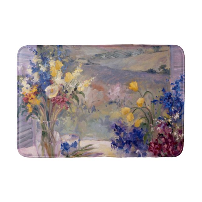 Tuscany Floral Bath Mat (Front)