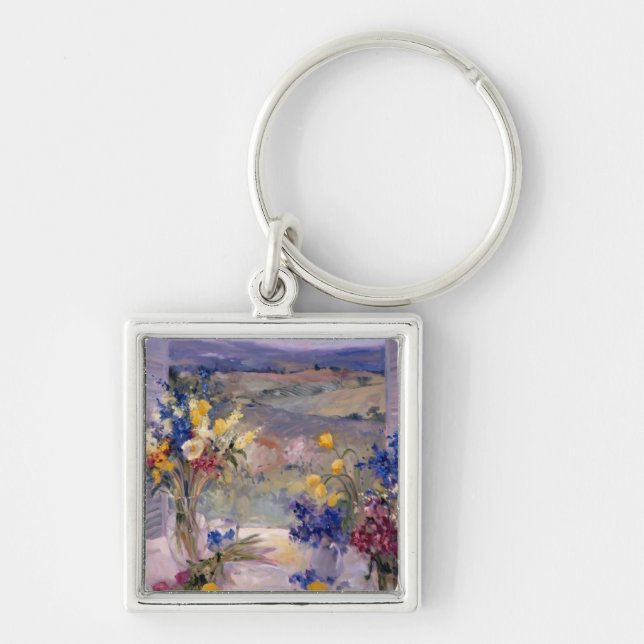 Tuscany Floral Key Ring (Front)