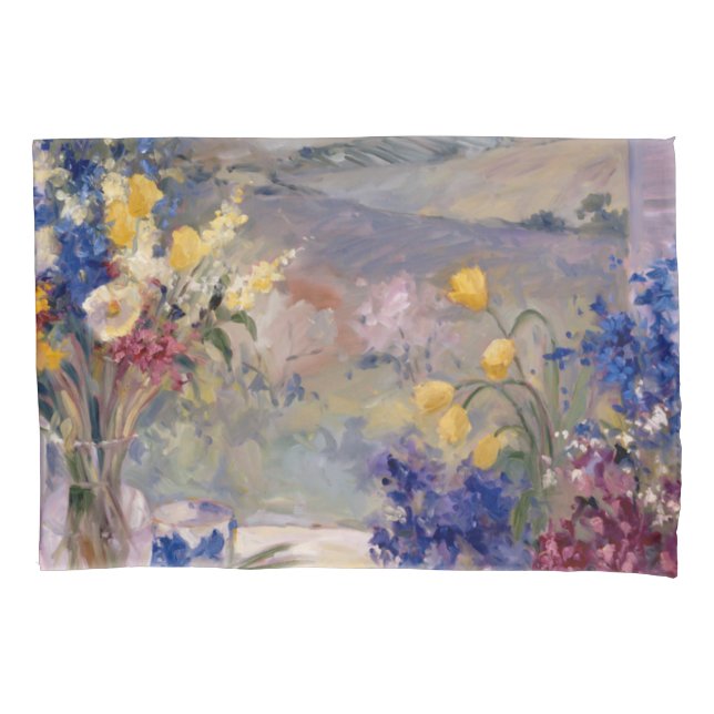 Tuscany Floral Pillowcase (Front-Left)