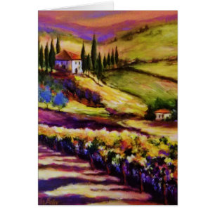 Tuscany Glow by Artist T.Fowler-Bailey Greetg Card