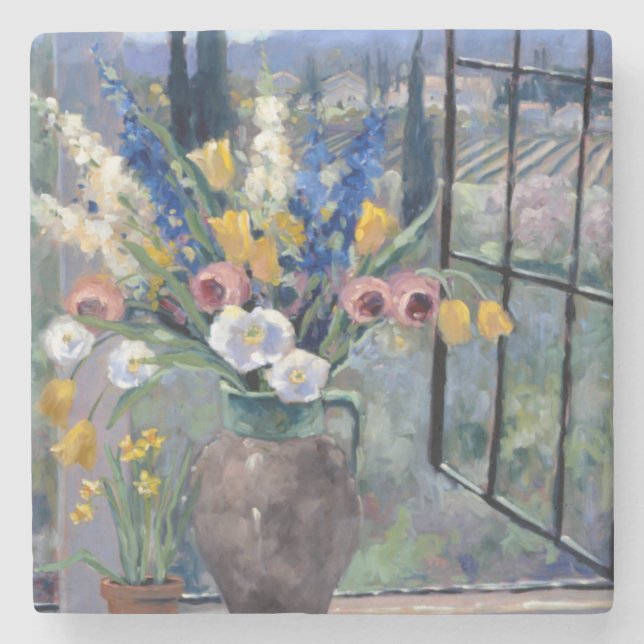 Tuscany Hillside II Stone Coaster (Front)