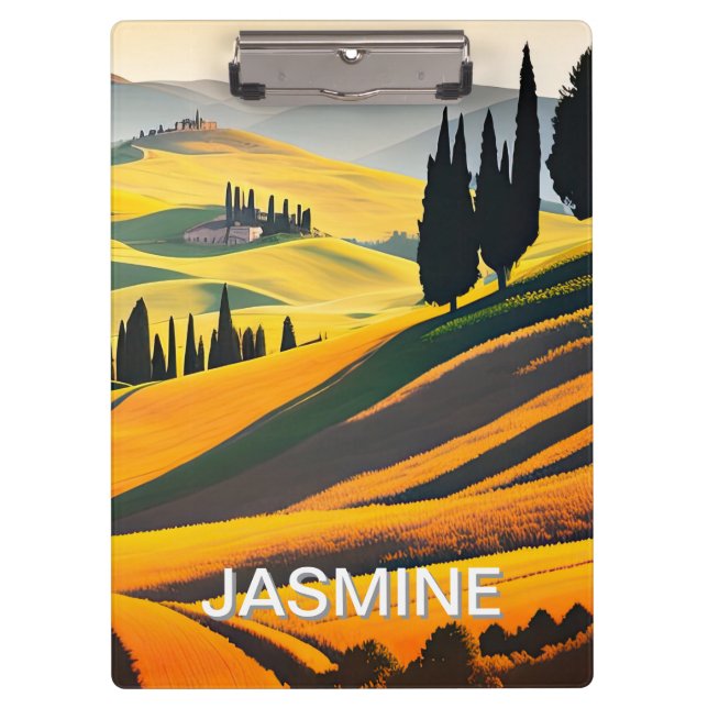 Tuscany Hillside Landscape Clipboard (Front)