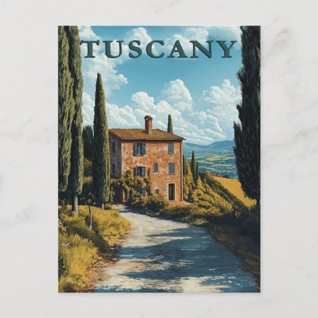 Tuscany, Idyllic Italian Countryside  Postcard (Front)