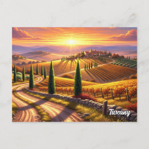 Tuscany Italian Villa  Postcard