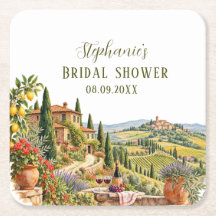 Tuscany Italy Citrus Mediterranean Bridal shower