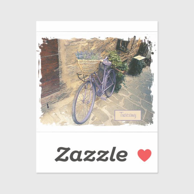 Tuscany. Italy. Cortona. Bicycle. (Sheet)