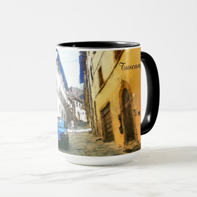 Tuscany. Italy. Cortona. Mug (Front Right)
