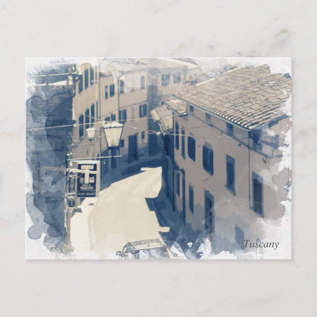 Tuscany. Italy. Cortona Postcard (Front)