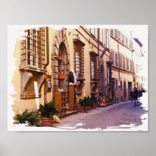 Tuscany. Italy. Cortona Poster