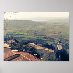 Tuscany. Italy. Cortona Poster