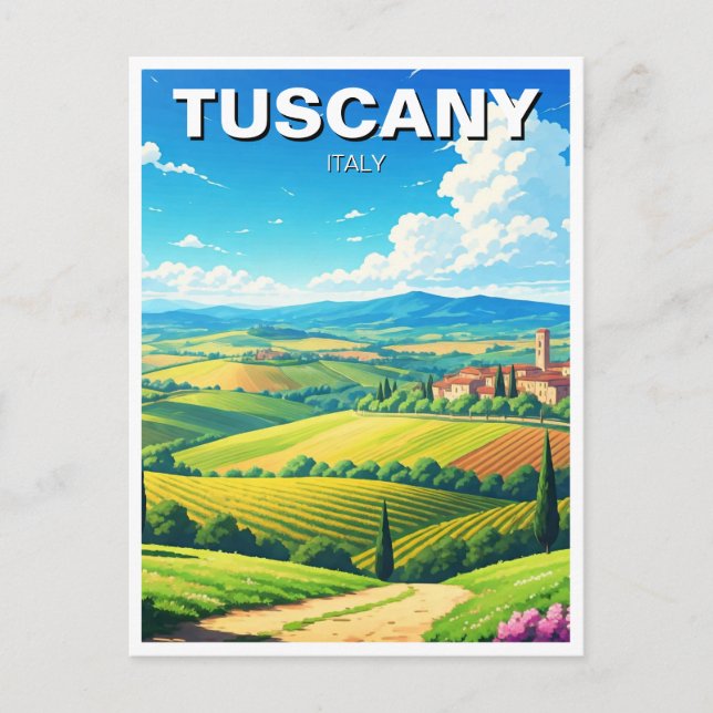 Tuscany Italy Countryside Postcard (Front)