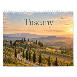 Tuscany Italy Countryside & Scenic Landscapes Calendar