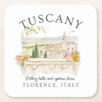 Tuscany Italy – Florence Hills & Cypress Trees