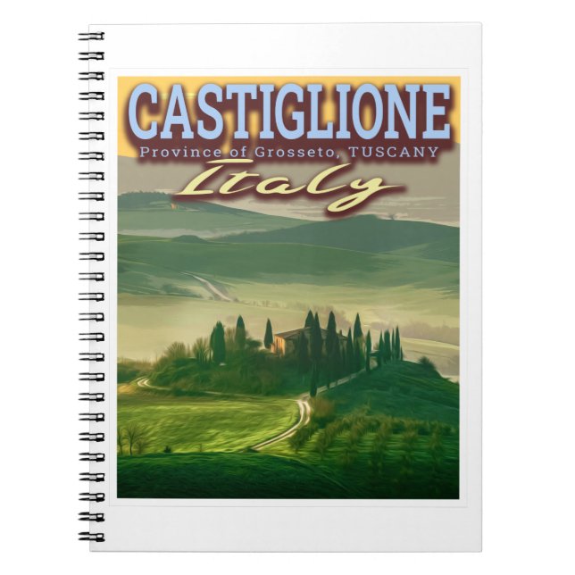 TUSCANY ITALY - ITALIAN COUNTRYSIDE NOTEBOOK (Front)