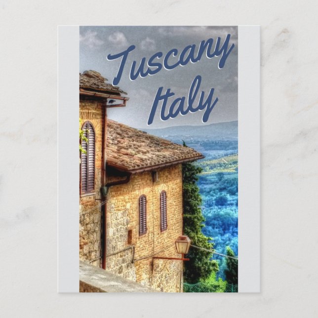 Tuscany Italy Italian Tuscan Villa Travel Postcard (Front)