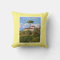 Tuscany Italy Italian Villa Vintage Travel Poster