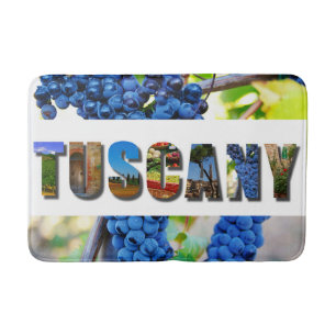 Tuscany Italy Italian Vineyard Travel Photos Bath Mat
