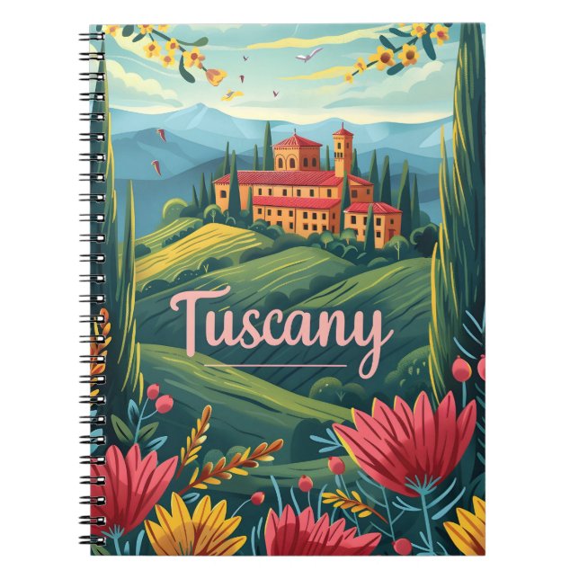 Tuscany Italy Notebook (Front)