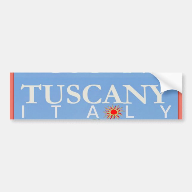 Tuscany Italy Poster Bumper Sticker (Front)
