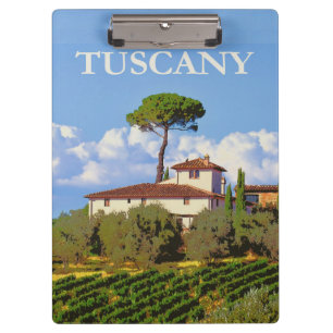 Tuscany Italy Poster Clipboard