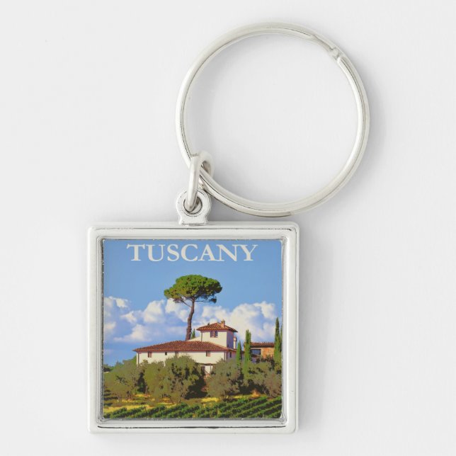 Tuscany Italy Poster Key Ring (Front)