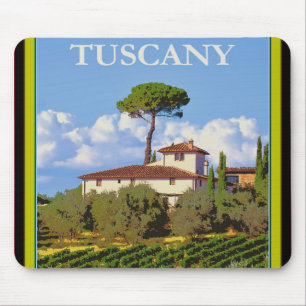 Tuscany Italy Poster Mouse Mat
