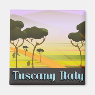 Tuscany Italy travel landscape. Magnet