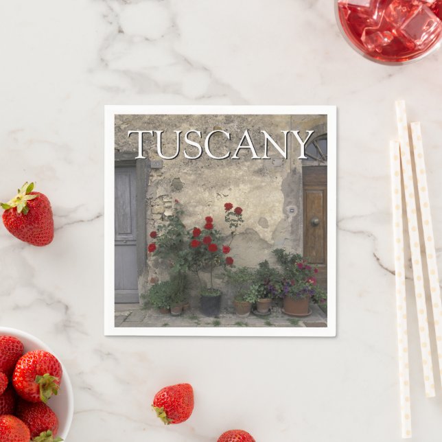 Tuscany, Italy | Tuscan Doorway Napkin (Insitu)