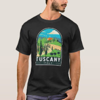 Tuscany Italy Vineyard Travel Art Vintage