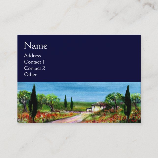 TUSCANY LANDSCAPE 4 BUSINESS CARD (Front)