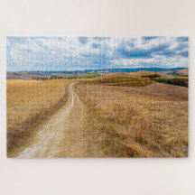 Tuscany landscape along Via Francigena, italy